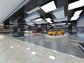 后现代汽车展厅展览