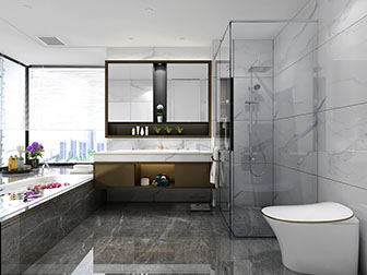 现代轻奢卫生间卫浴间