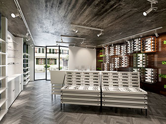 工业风眼镜店