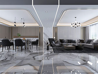 后现代客厅餐厅