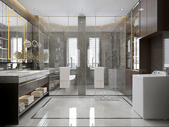 现代轻奢卫浴间卫生间