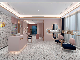 现代轻奢前台接待区