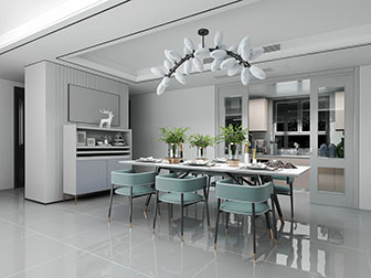 现代轻奢餐厅厨房