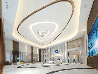 现代接待前台大厅