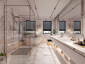 现代轻奢卫生间卫浴间