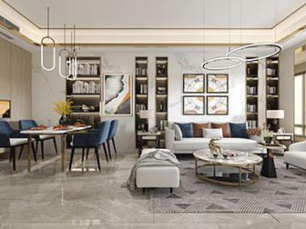 现代客厅餐厅