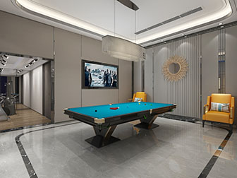 后现代台球室