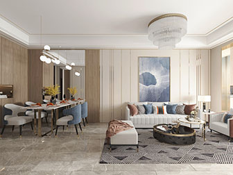 现代客厅餐厅