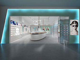 现代眼镜专卖店门头