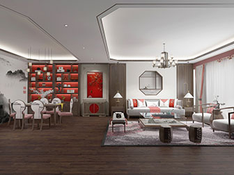 新中式客厅餐厅