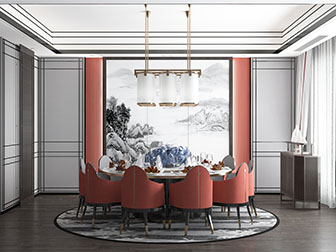 新中式酒店包厢包间