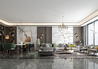 现代客厅餐厅