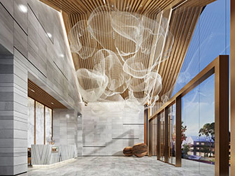 现代大厅大堂前台接待台