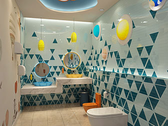 现代卫浴间卫生间