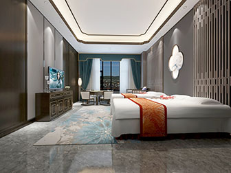 新中式酒店客房套房