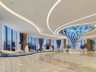 后现代大堂前台接待区