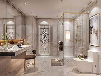 现代轻奢卫生间卫浴间