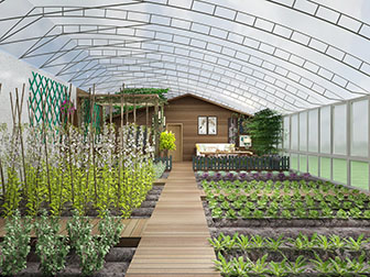 新中式大棚蔬菜基地