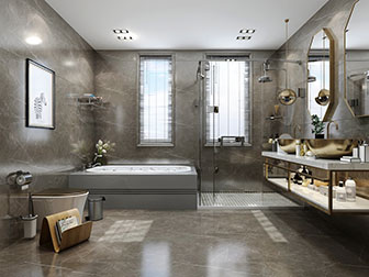 现代轻奢卫生间卫浴间