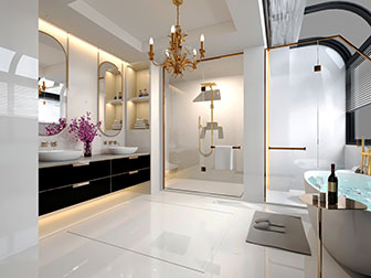 现代轻奢卫生间卫浴间