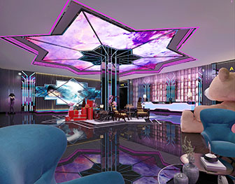 后现代KTV接待前台大厅