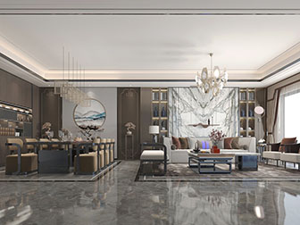 新中式客厅餐厅