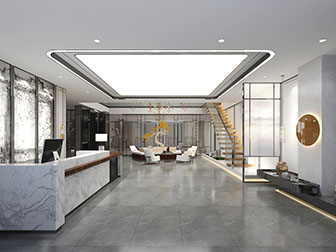 新中式接待前台大厅