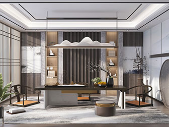 新中式书房茶室
