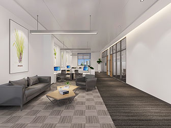 现代公共办公区接待区