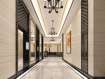 新中式走廊过道电梯间
