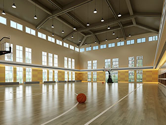 现代篮球场体育馆