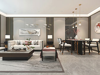 新中式客厅餐厅