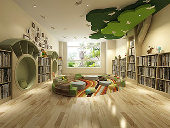 北欧幼儿园书吧阅览室图书室