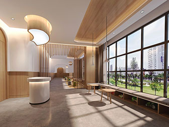 北欧大堂前台接待区