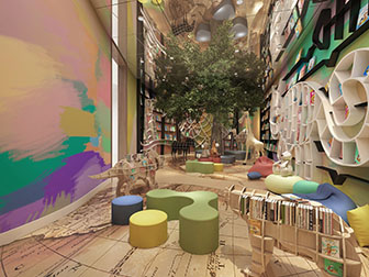 北欧幼儿园图书阅览室