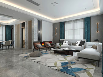 现代客厅餐厅