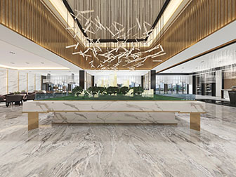 现代售楼处大厅沙盘