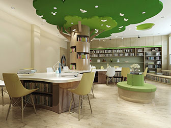 现代书吧阅览室图书馆