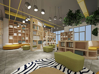 北欧图书馆书吧阅览室