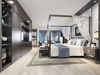 新中式酒店客房套房