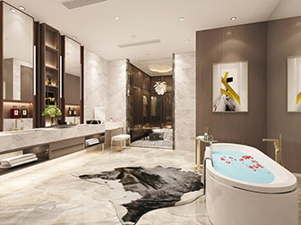 现代轻奢洗手间卫浴间梳妆台