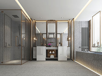 新中式卫生间卫浴间