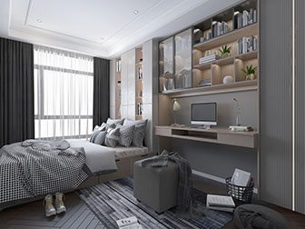 现代儿童房榻榻米床