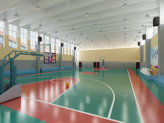 现代体育馆篮球场