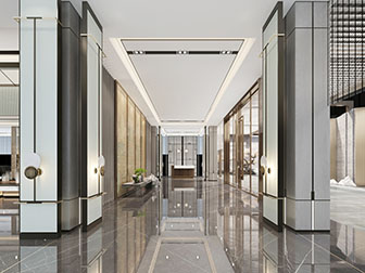 新中式酒店走廊过道