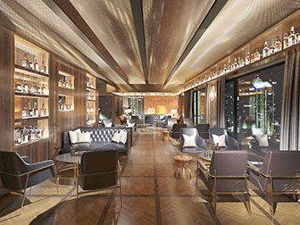 现代轻奢餐馆饭店就餐区