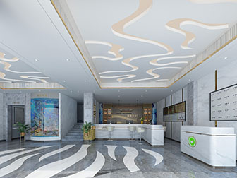 现代大堂前台接待台