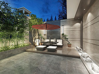 新中式阳台露台