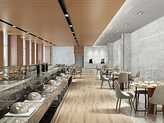 北欧饭店餐馆就餐区