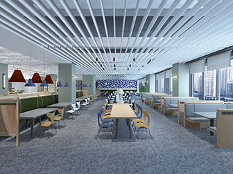 现代餐馆饭店就餐区